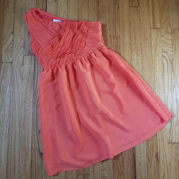 Miss Me Dresses & Skirts - 5/$25 MM Couture One-Shoulder Dress Orange Medium